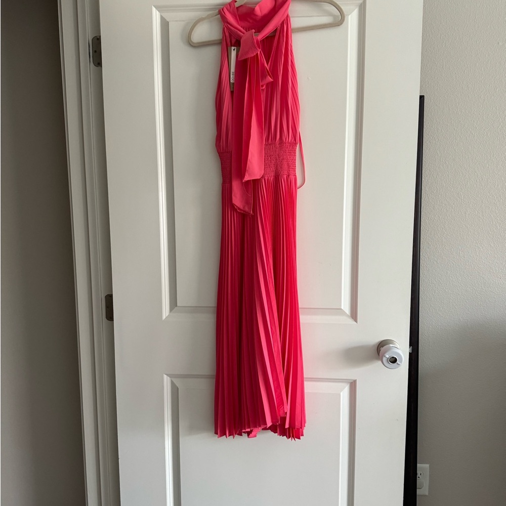 Chic Pink Halter Dress